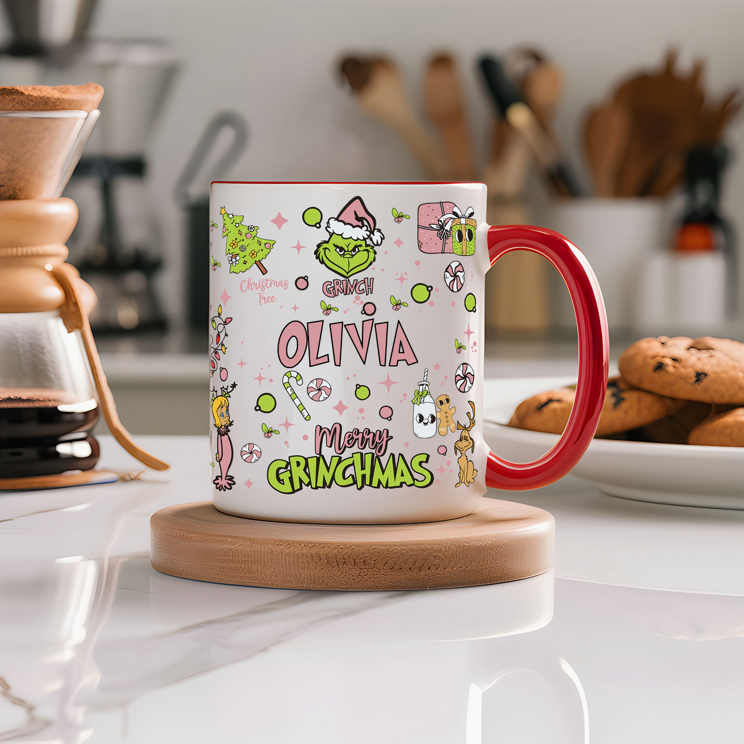 Personalized Merry Grinchmas Mug