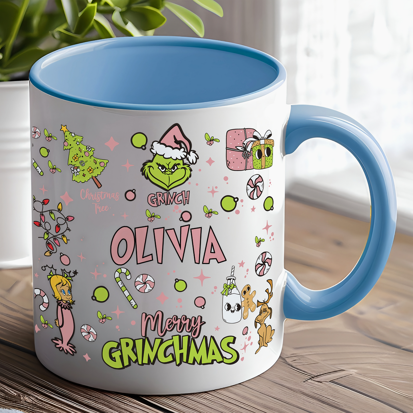 Personalized Merry Grinchmas Mug
