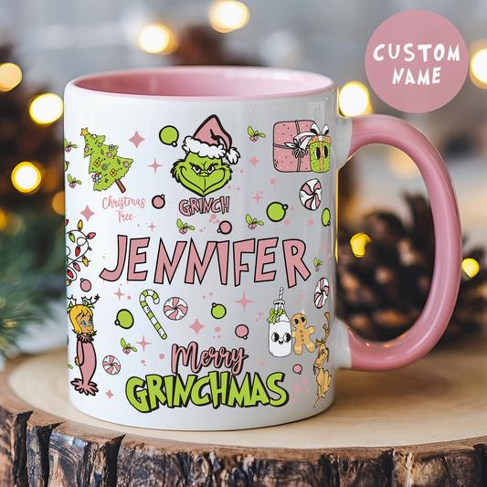 Personalized Merry Grinchmas Mug