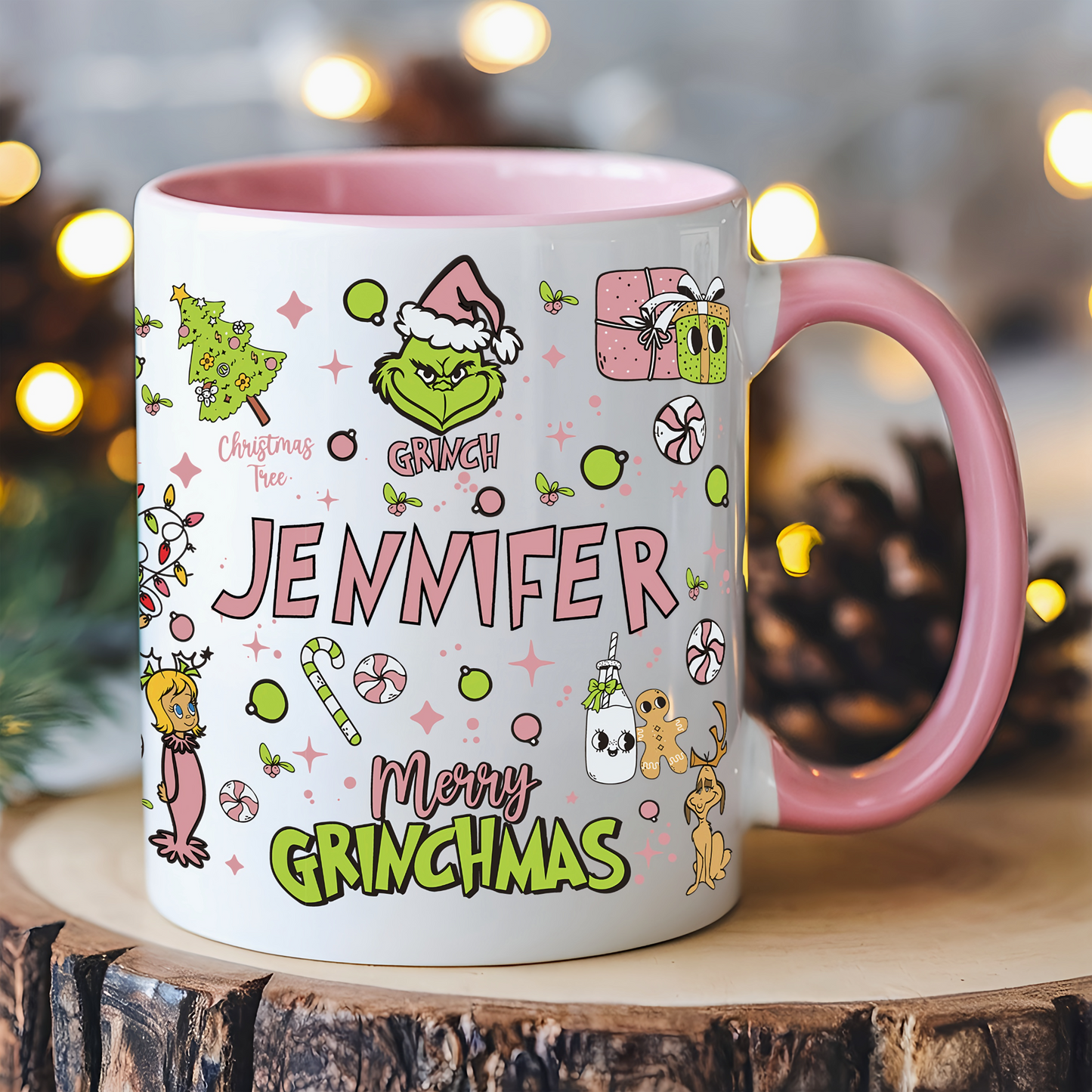 Personalized Merry Grinchmas Mug