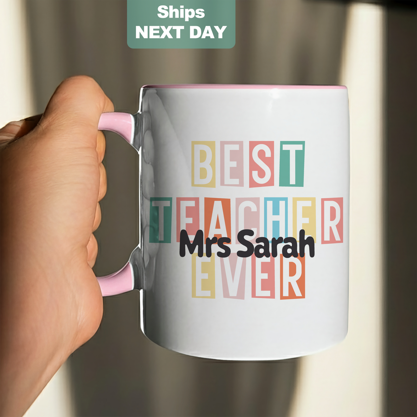 Personalized Best Teacher Ever Mug