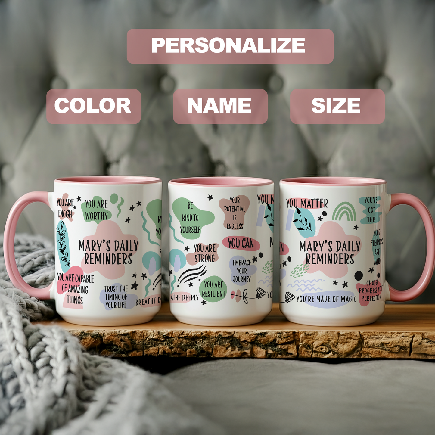 Personalized Daily Reminders Mug