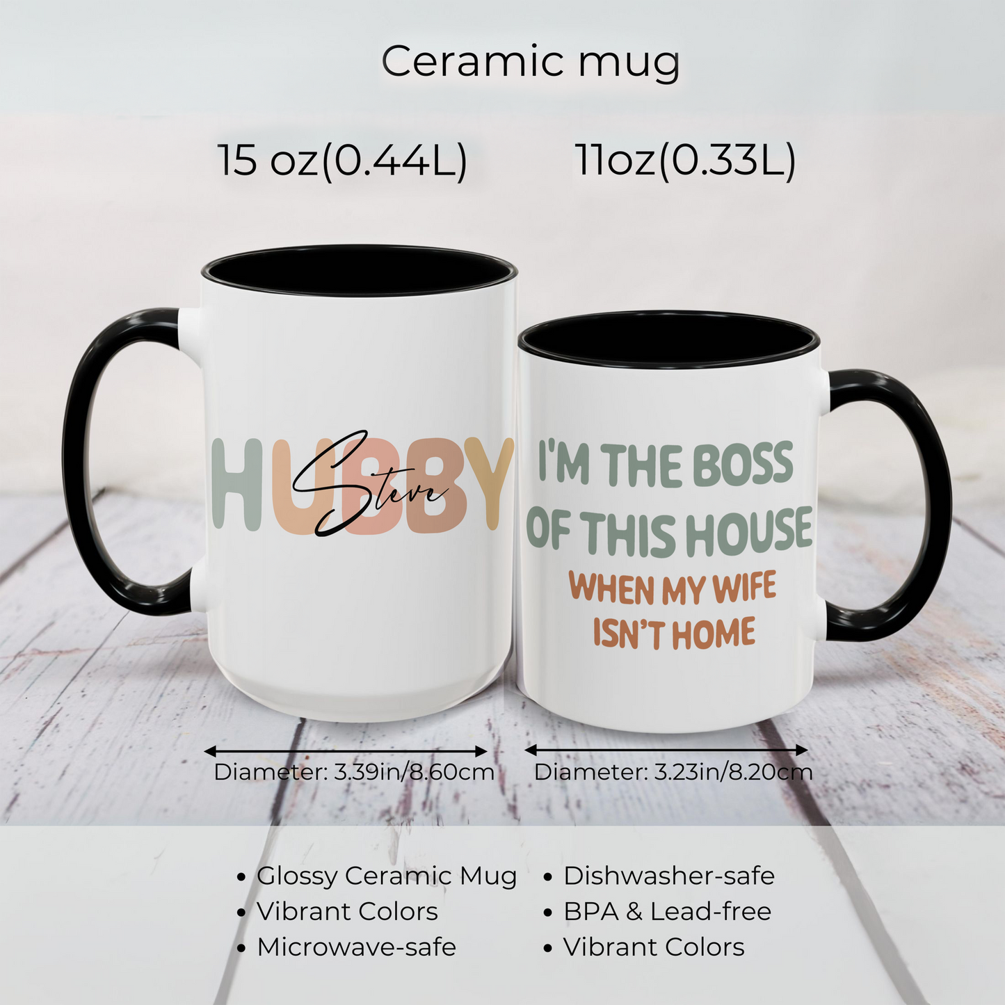 Personalized Funny Hubby Mug