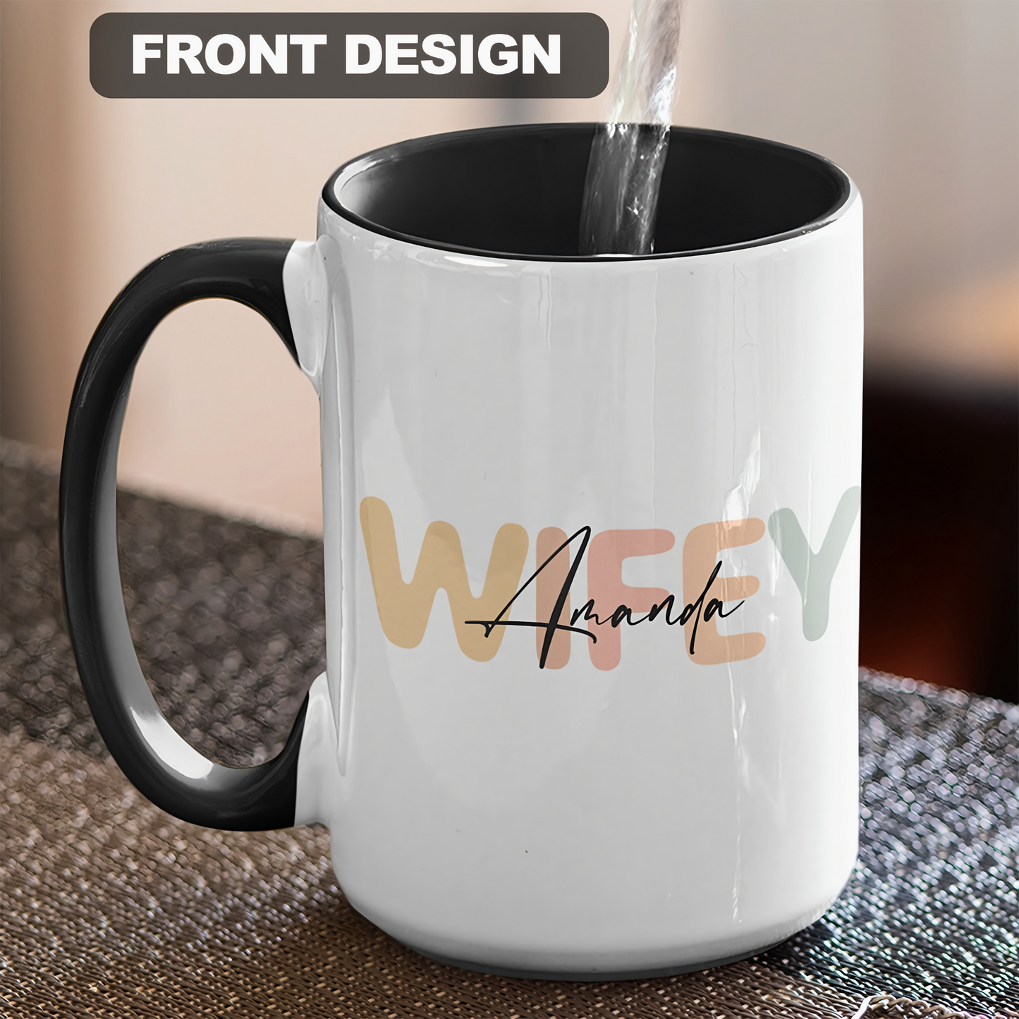 Custom Wifey Nutrition Facts Mug