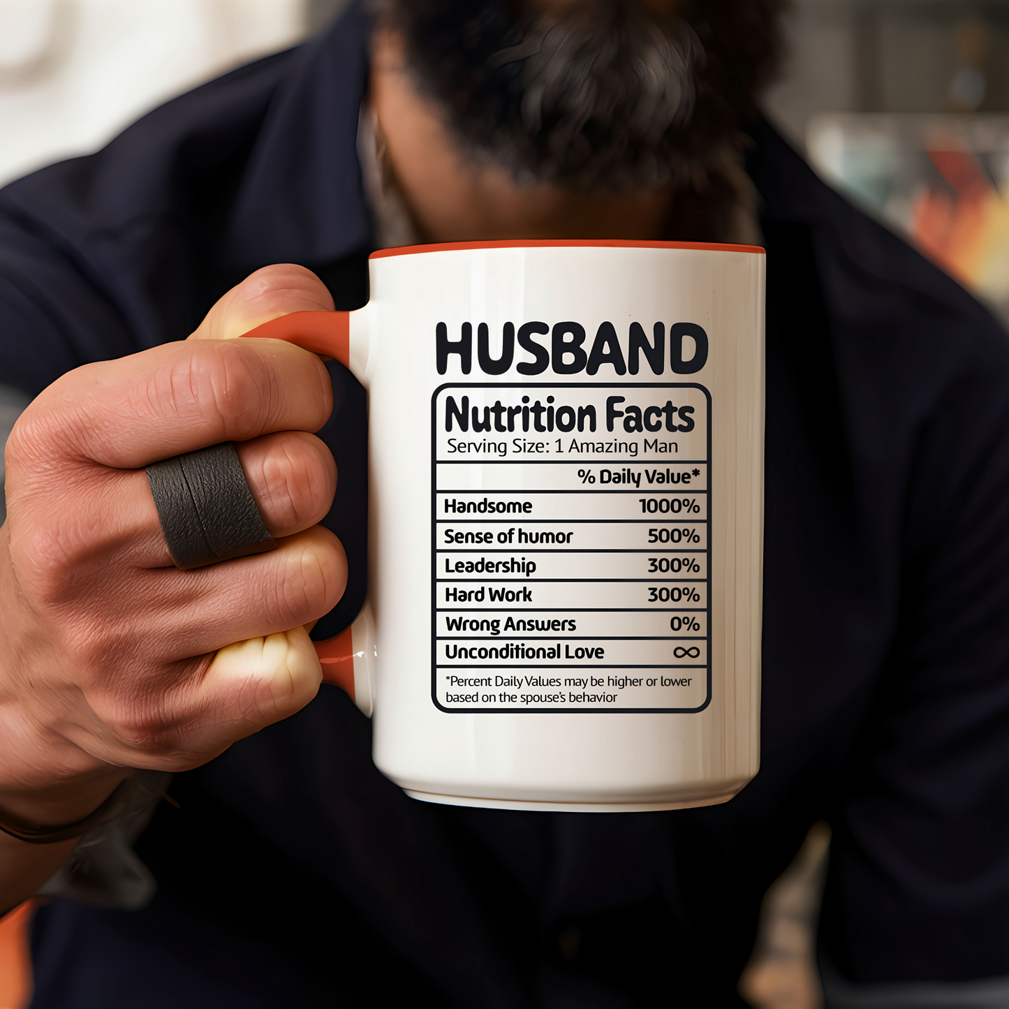 Personalized Husband Nutrition Facts Mug