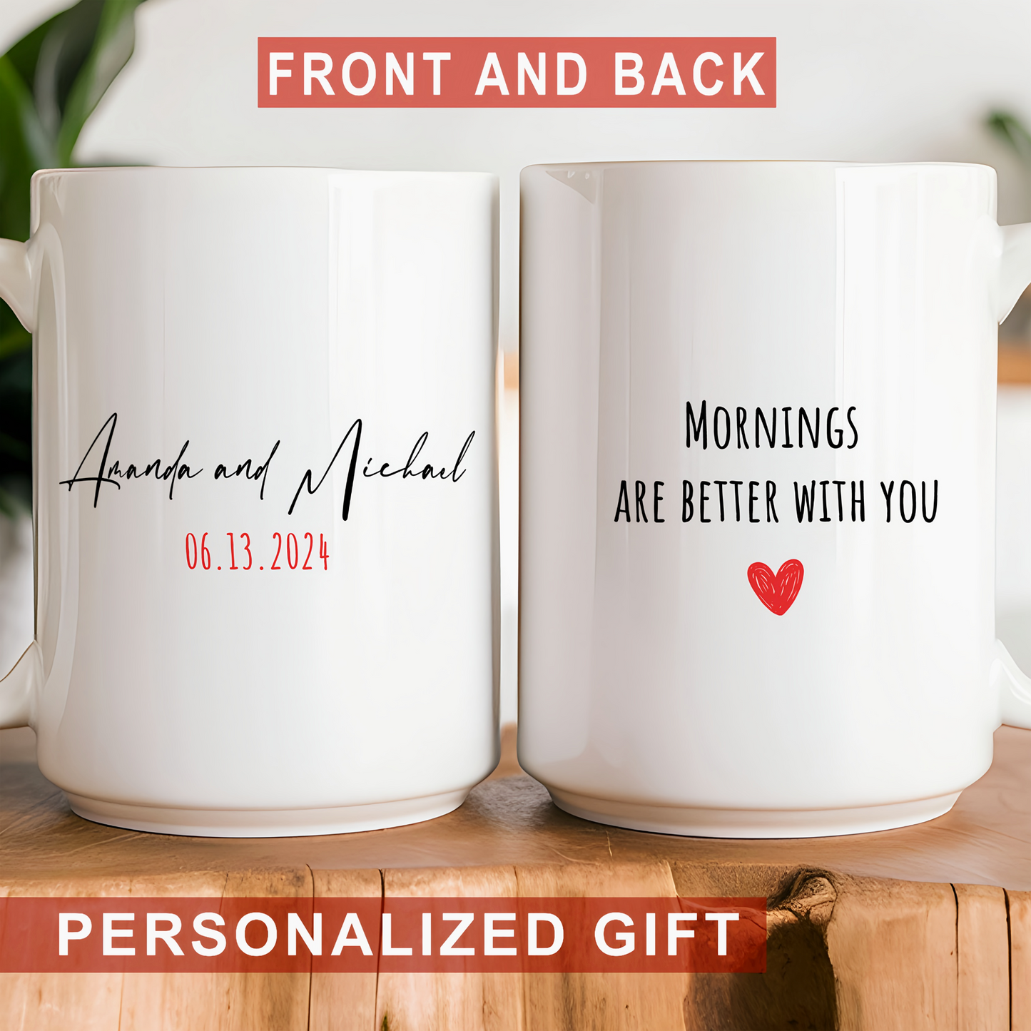 Personalized Mr Mrs Mug