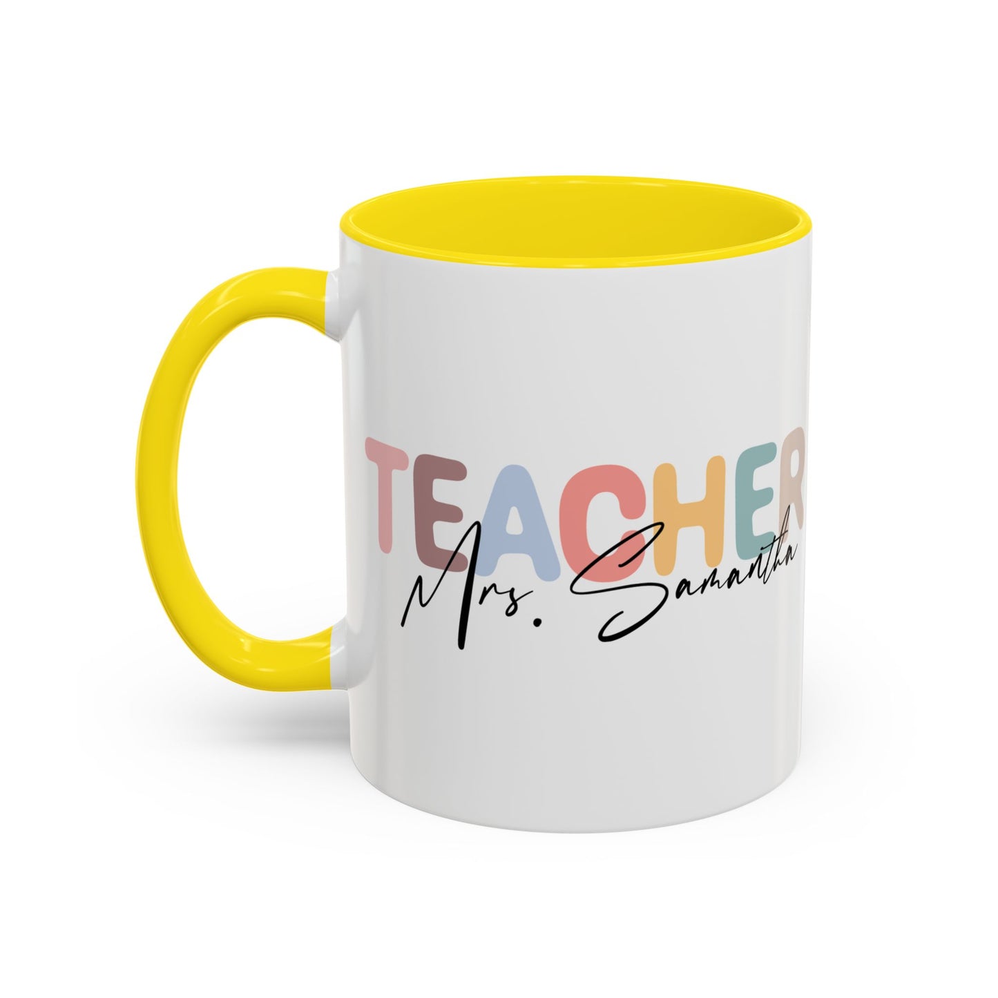 Personalized Teacher Nutrition Facts Mug